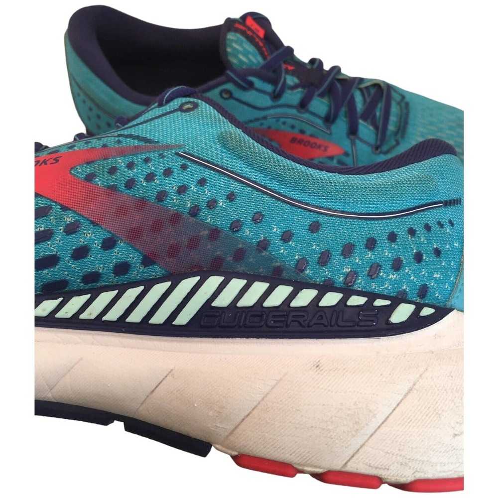 Brooks Womens Adrenaline 21 Guiderails DNA Loft Cushion Support Teal Green 10 - Picture 10 of 10